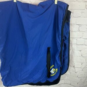 lubbock christian eagles Port Authority Blue Black (fleece) stadium blanket